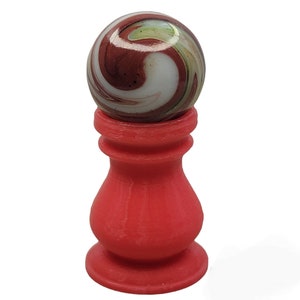 Glass Marble with Display - Game Marble lot 4892 see photos and description has cold roll marks