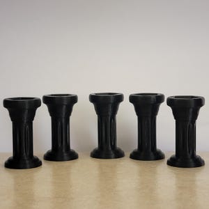 Pack of 5 Marble Pillar Stand - 40MM 1.5 inches tall-  Marble Holders - Marble Display Sphere Displays