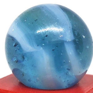 Blue ice .6&quot; - Vintage Game Marble, Collectible Vintage Marble lot # 2121 see photos