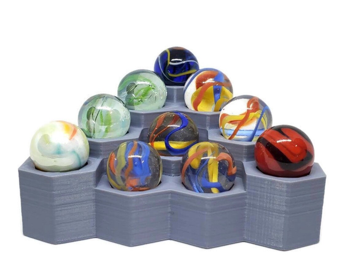 Gray 10 Marble Display for 5/8 Marbles Sphere holder lot Etsy