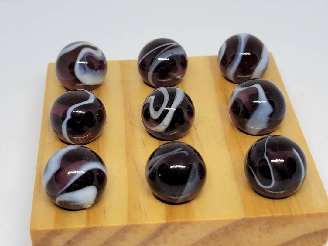 9 Collectible 5/8 Glass Marbles Game Marble Lot 3445 Etsy