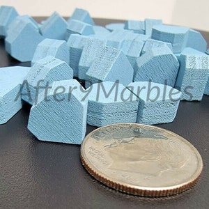 PACK OF 10 Blue Diamond Wooden Game Pieces