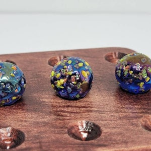 3 Collectible 5/8&quot; Glass Marbles Game Marble lot #3452