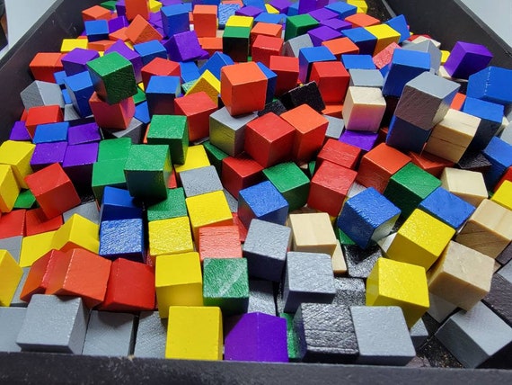10mm Wooden Cubes | Board Game Pieces