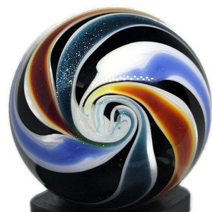 Color Twist Handmade Glass Marble 1&quot; 25 mm Collectible Glass  Game Marble lot# 2862