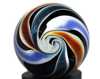 Color Twist Handmade Glass Marble 1 inch 25 mm Collectible Glass  Game Marble lot# 2862