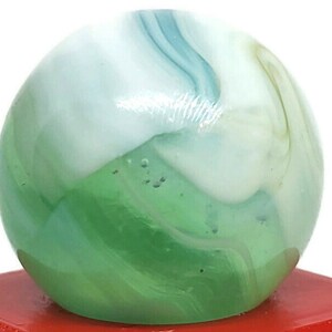 Blue Ice Old Marble .59&quot; - Game Marble, Collectible Vintage Marble lot # 1899 see photos
