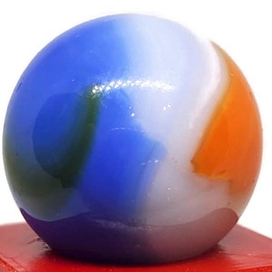 Quad Color Vintage Game Marble .6&quot; Collectible Vintage Marble lot # 2129 see photos
