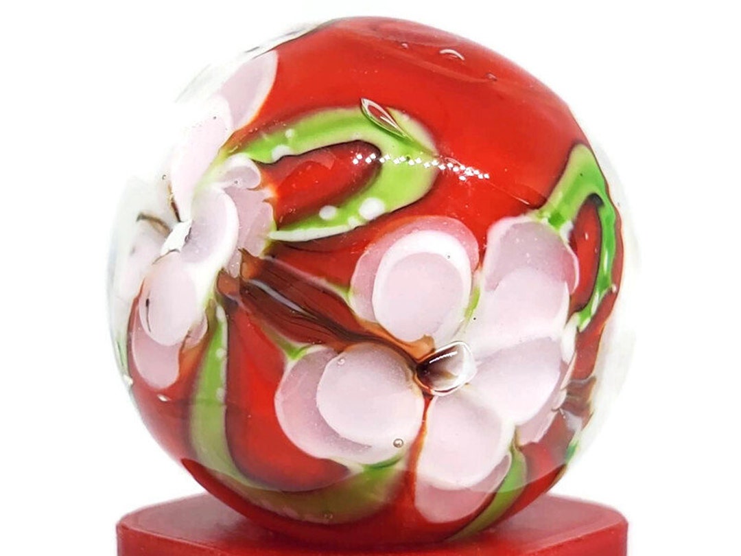 Flower Marble 3/4 Collectible Game Marble Lot 2063 Etsy UK