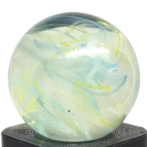 Green and Blue Transparent Swirl Glass Marble 18mm Collectible Glass  Game Marble lot# 2888