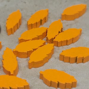 Pack of 5 leaves Game Board Piece Health and Healing Resources Mod RPG Tabletop Games Crafts