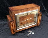 Original Vintage Walker Hall Garrard Westminster Chimes Chiming Mantel Clock - Good working order