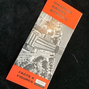 Oryginalna ulotka British Railways Southern Guide z 1961 r. – Charing Cross Station Facts & Figures