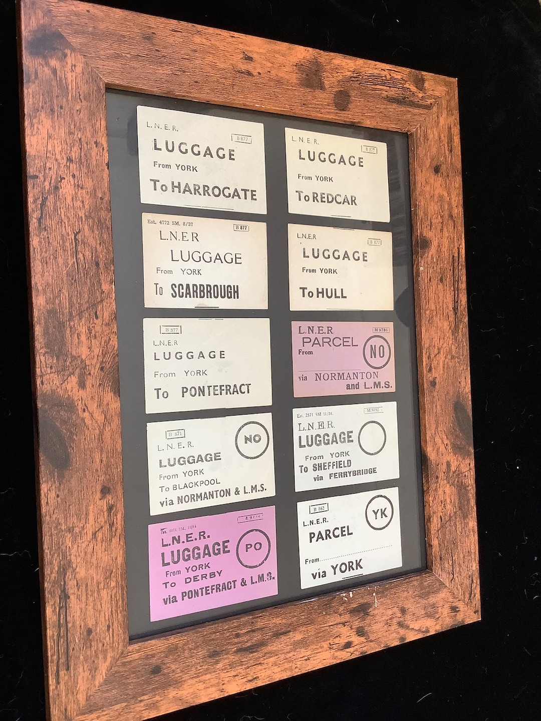 Original LNER Railways Destination Luggage Label Display 1930s - Etsy