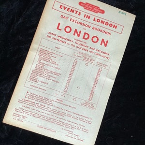 Volantino originale delle ferrovie britanniche 1959 Wolverhampton Bilston West Bromwich Stourbridge Dudley Birmingham Solihull Wednesbury Swan Village
