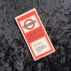 Original London Transport Buses Route Guide  & Map 1969