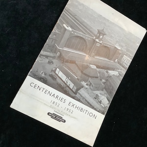 Oryginalna ulotka reklamowa wystawy British Railways Centenaries z 1952 r.