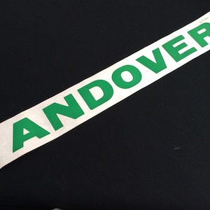 Original British Railways Carriage Window Destination Label - Andover