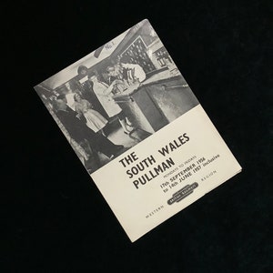 Oryginalna ulotka reklamowa South Wales Pullman British Railways z 1956 r.