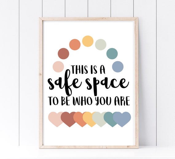 Safe Space Printable Poster Counseling Office Decor School | Etsy