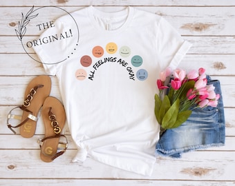 All Feelings Are Okay Shirt, Mental Health Shirt, Counselor Shirt, Psychology Shirt, Therapy Shirt