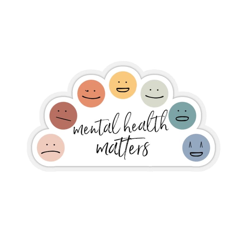 Mental Health Matters Sticker School Counselor Sticker Social Worker ...
