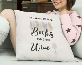 Bookish Pillow for Library Reading Pillow Books Accent Decor for Book Lovers Who Want To Read Books Librarian Gift for Bookworm Decor
