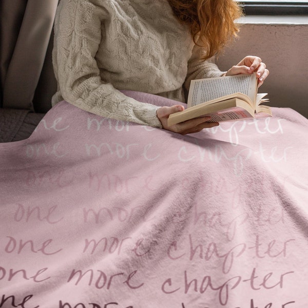 Couverture de lecture de livre Un chapitre de plus, rose poudré pour rat de bibliothèque, cadeau pour rat de bibliothèque, cadeau universitaire léger pour les amateurs de lecture