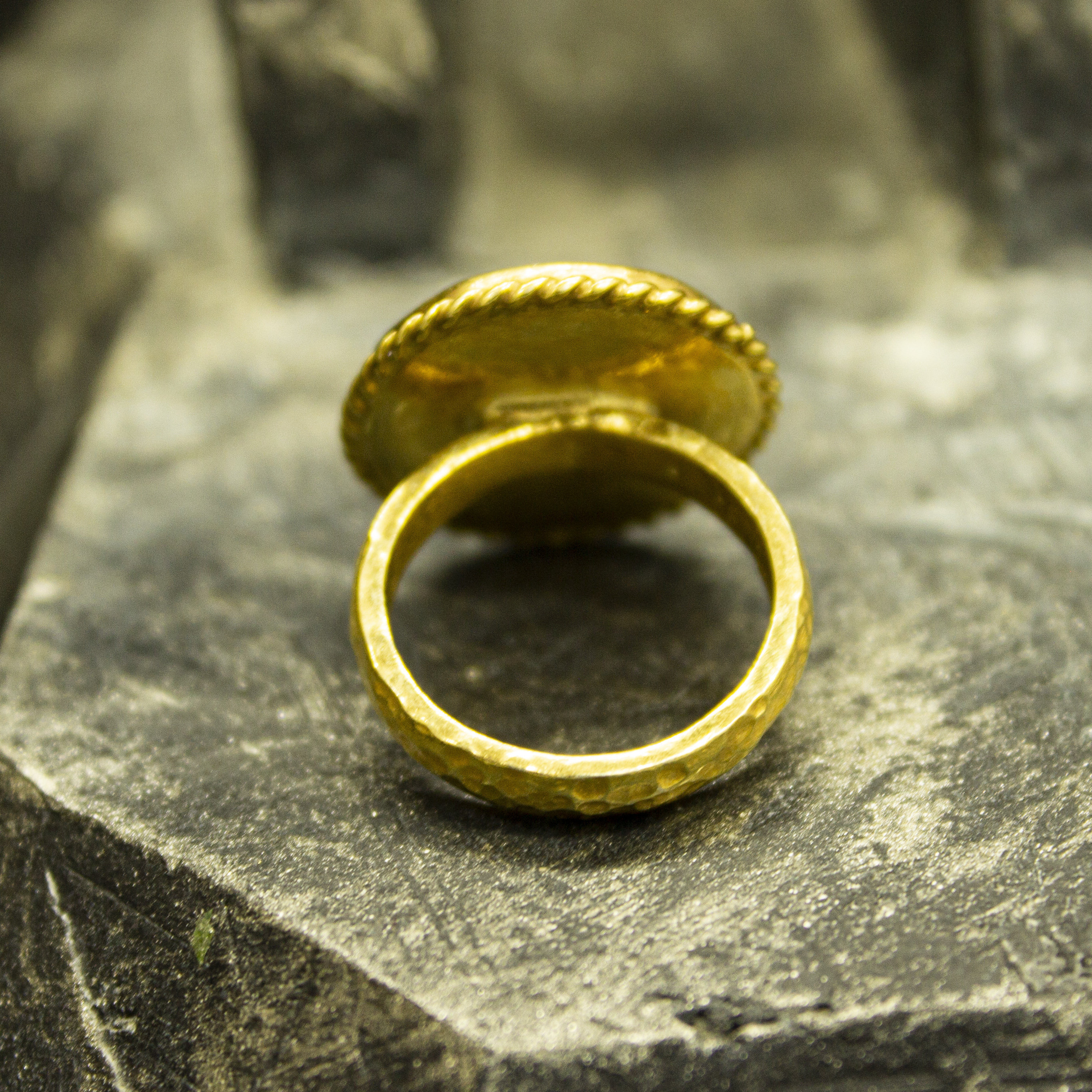 Anatolian Coin Ring | 24K Gold Plated 925 Sterling Silver | Ancient ...