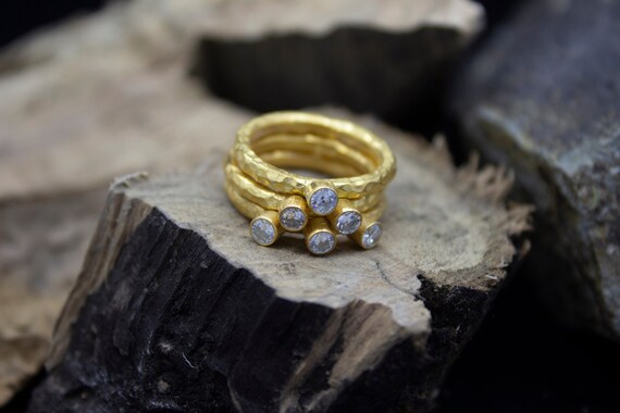Cubic zirconia stacking rings sale