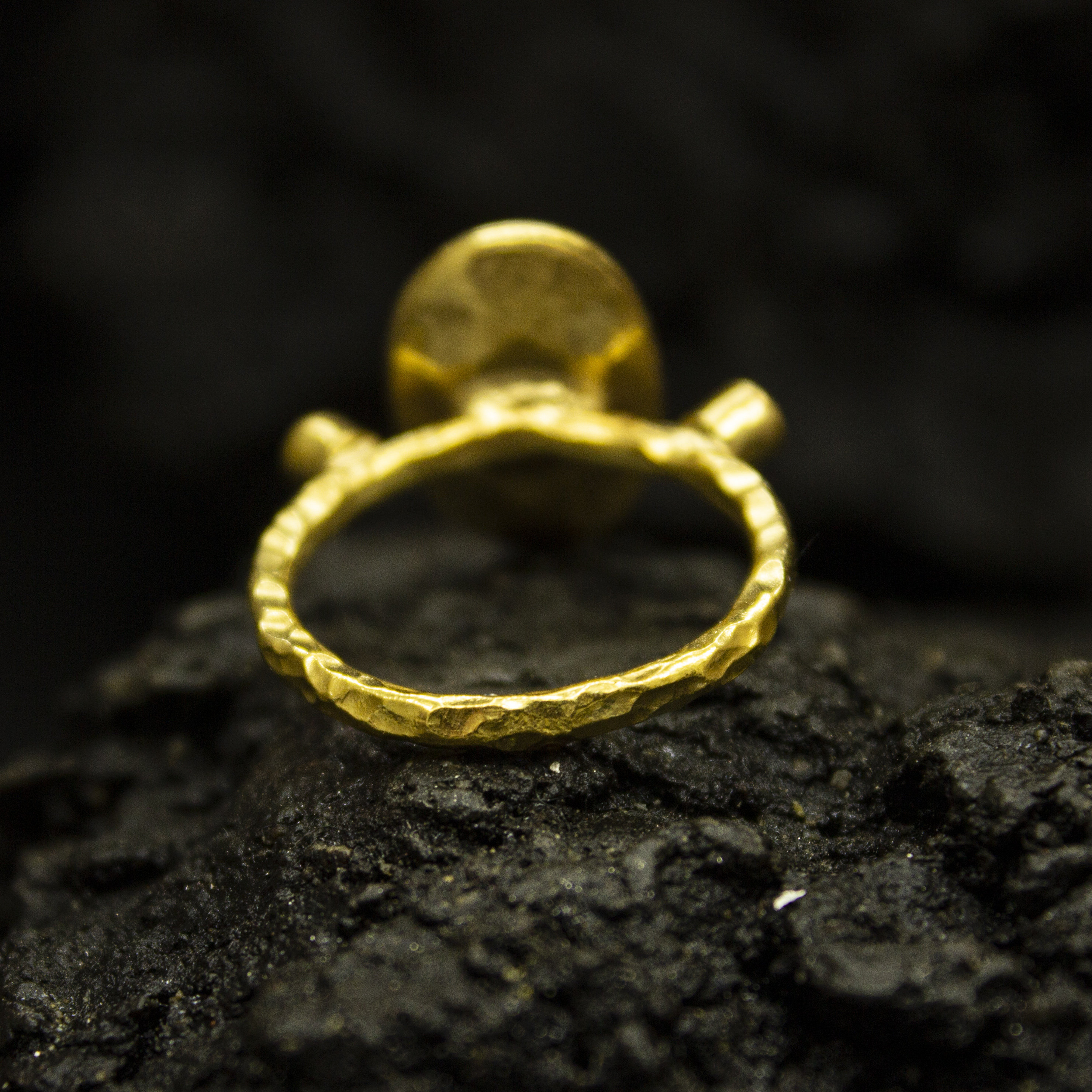 Ancient Roman Soldier Signet Coin Ring | 24K Gold Plated 925 Sterling ...