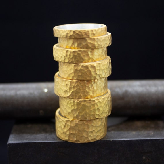 Fedine In Argento 925% Placcato Oro GIALLO Incisioni Omaggio - Foto 10