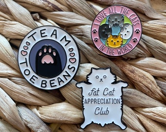 Cat Lover Enamel Pins - Enamel Pins - Pins For Friends - Animal - Enamel Pins For Bags And Backpacks - Cute Pin - Gifts Idea - Free Shipping