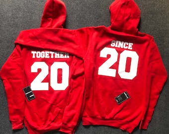 Together since hoodies | Etsy España
