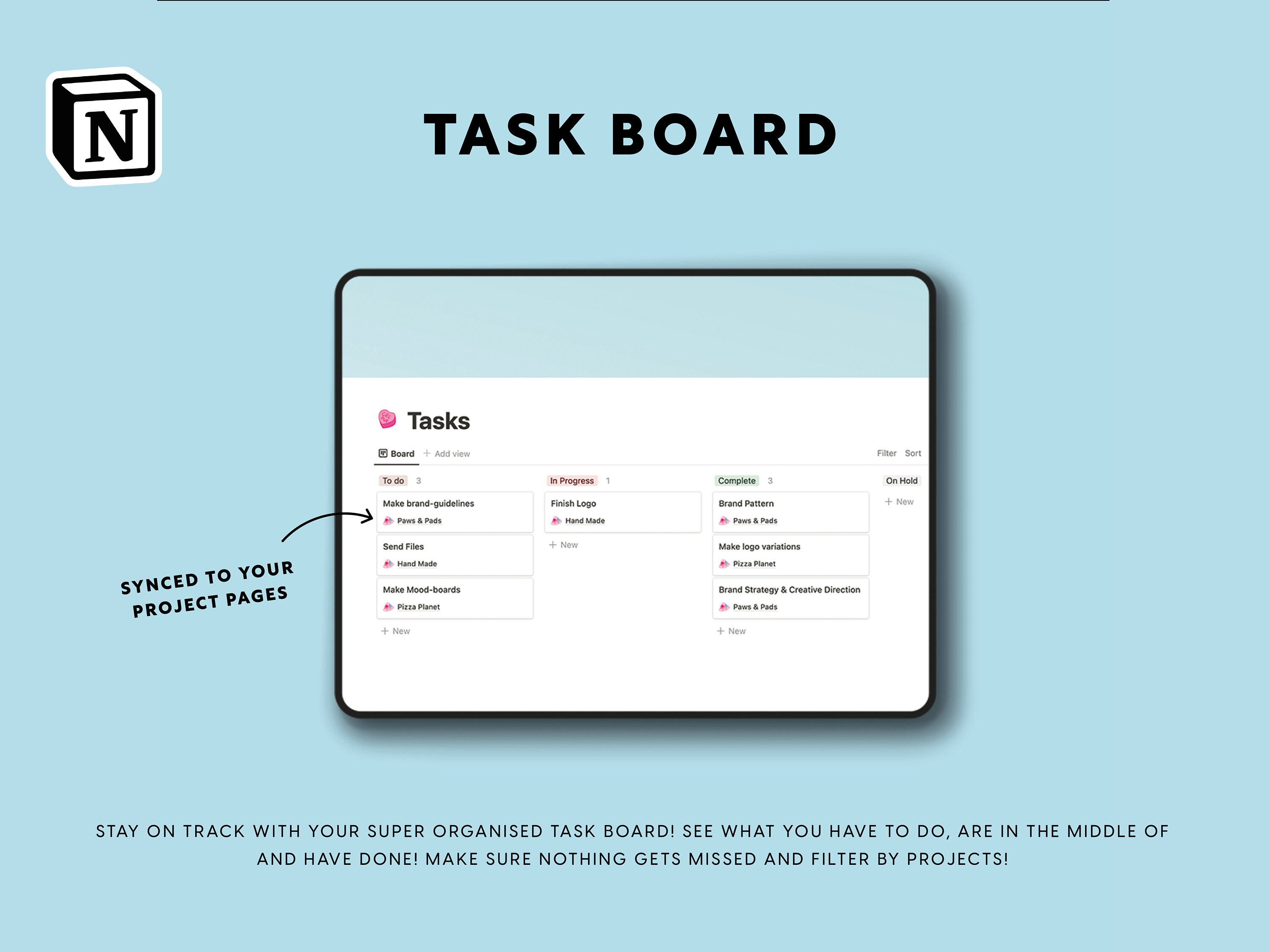 The Ultimate (and Cutest!) Notion Dashboard & Client Portal Template ...