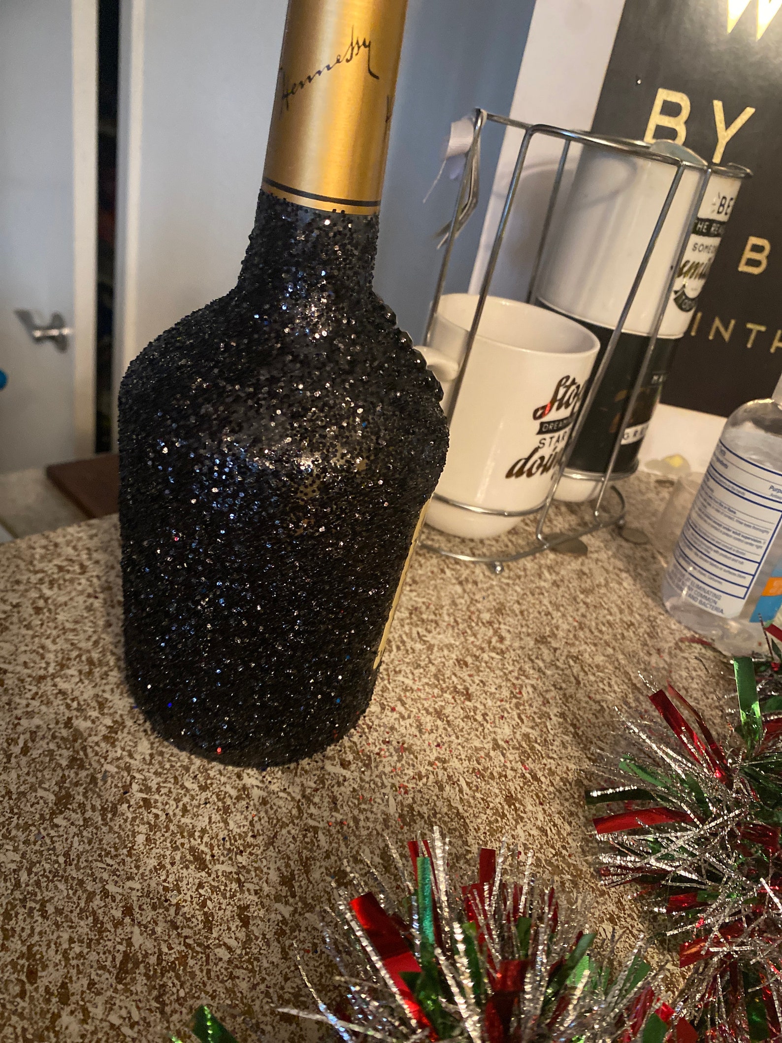 Glitter Liquor Bottles Etsy