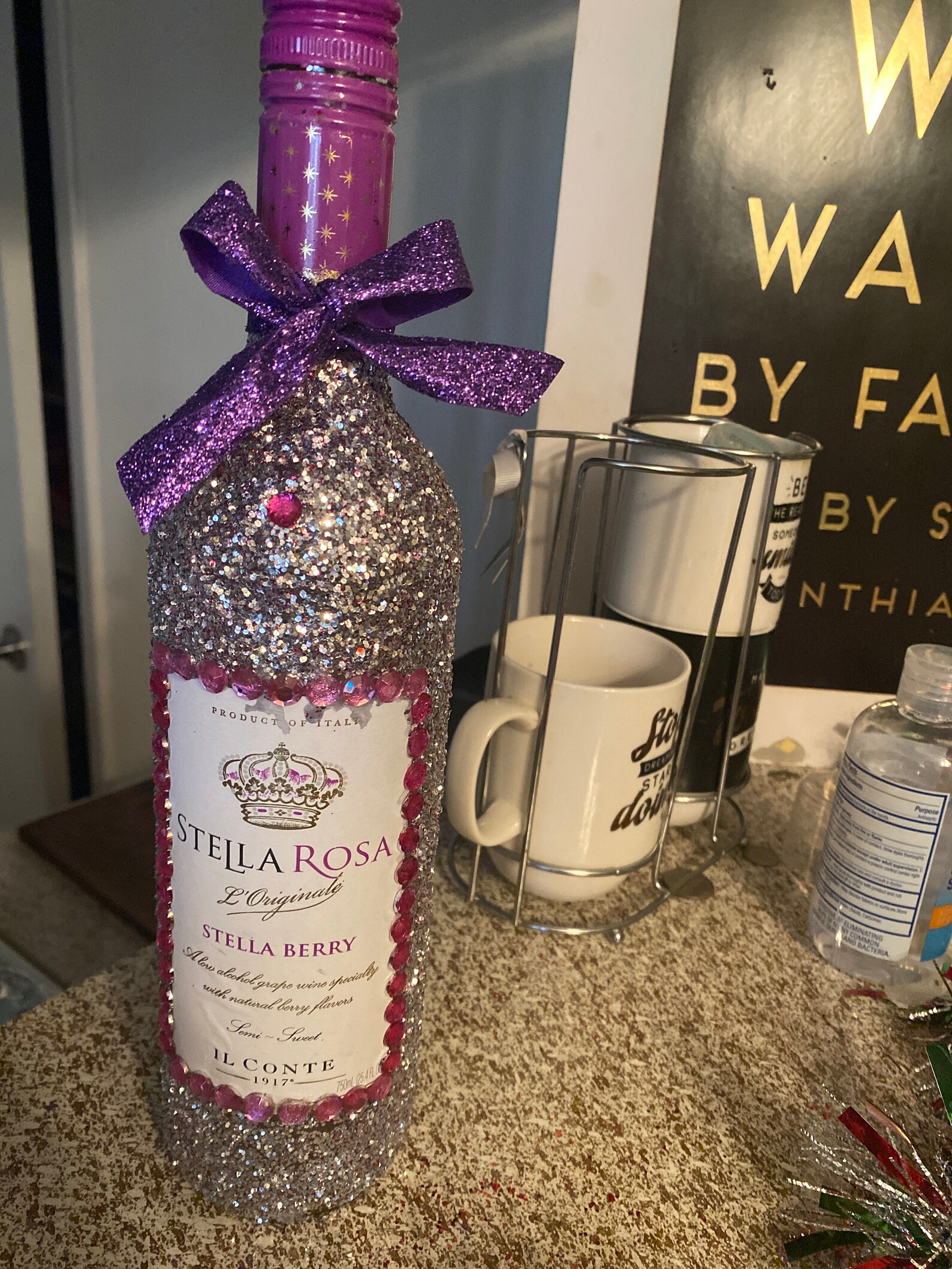 Glitter Liquor Bottles Etsy