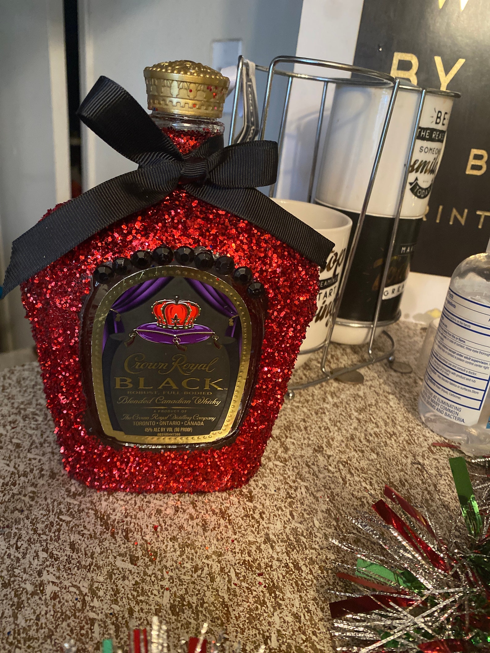 Glitter Liquor Bottles Etsy