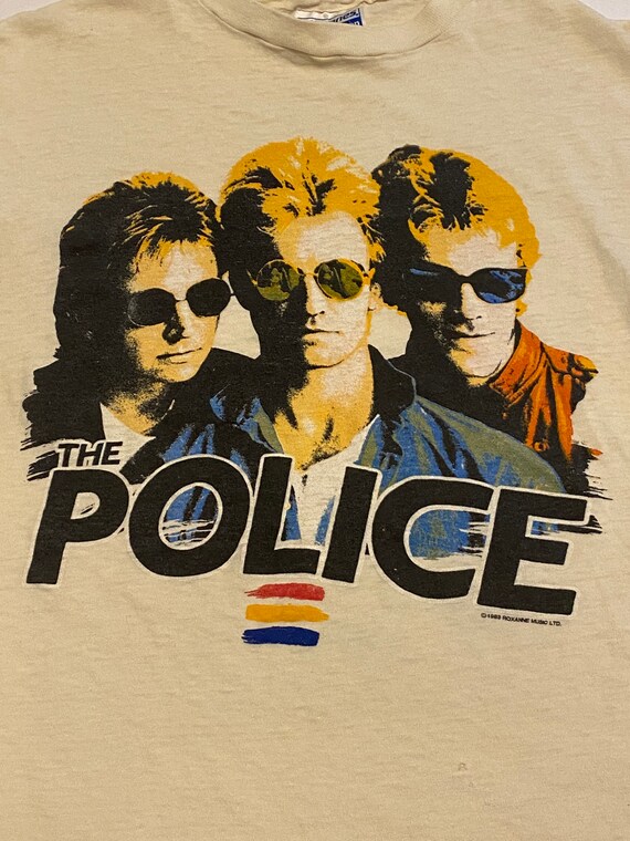 1983 The Police Band Tour Merch T-Shirt - image 2
