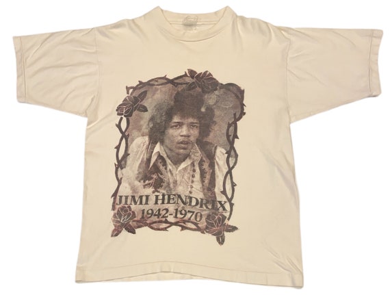 VTG Jimi Hendrix Tribute Memorial T-Shirt