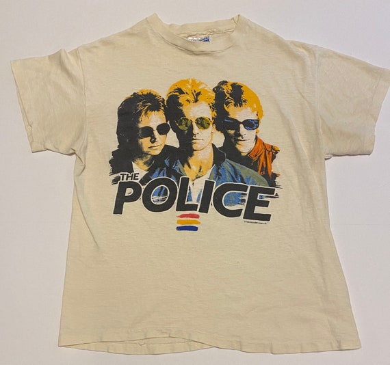 1983 The Police Band Tour Merch T-Shirt - image 1