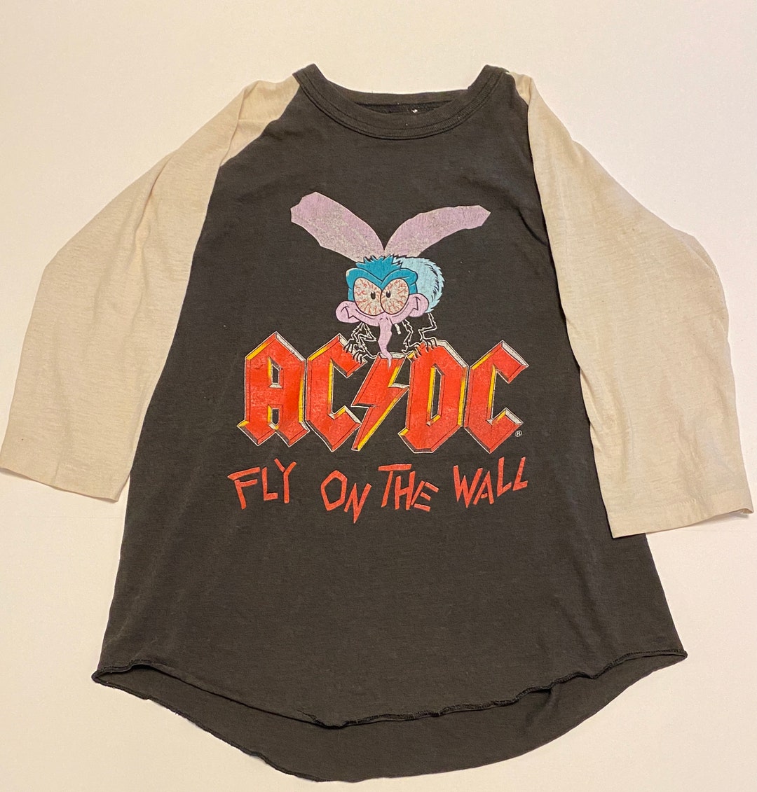 1980s AC/DC Fly on the Wall Original Tour Shirt - Etsy