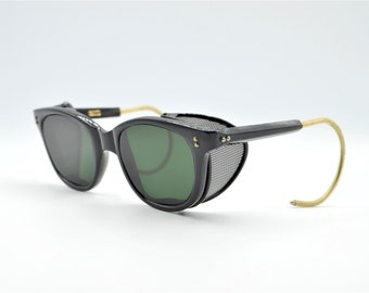 1960s Persol Ratti Labor 62 rare vintage sunglasses collection black nylon wings