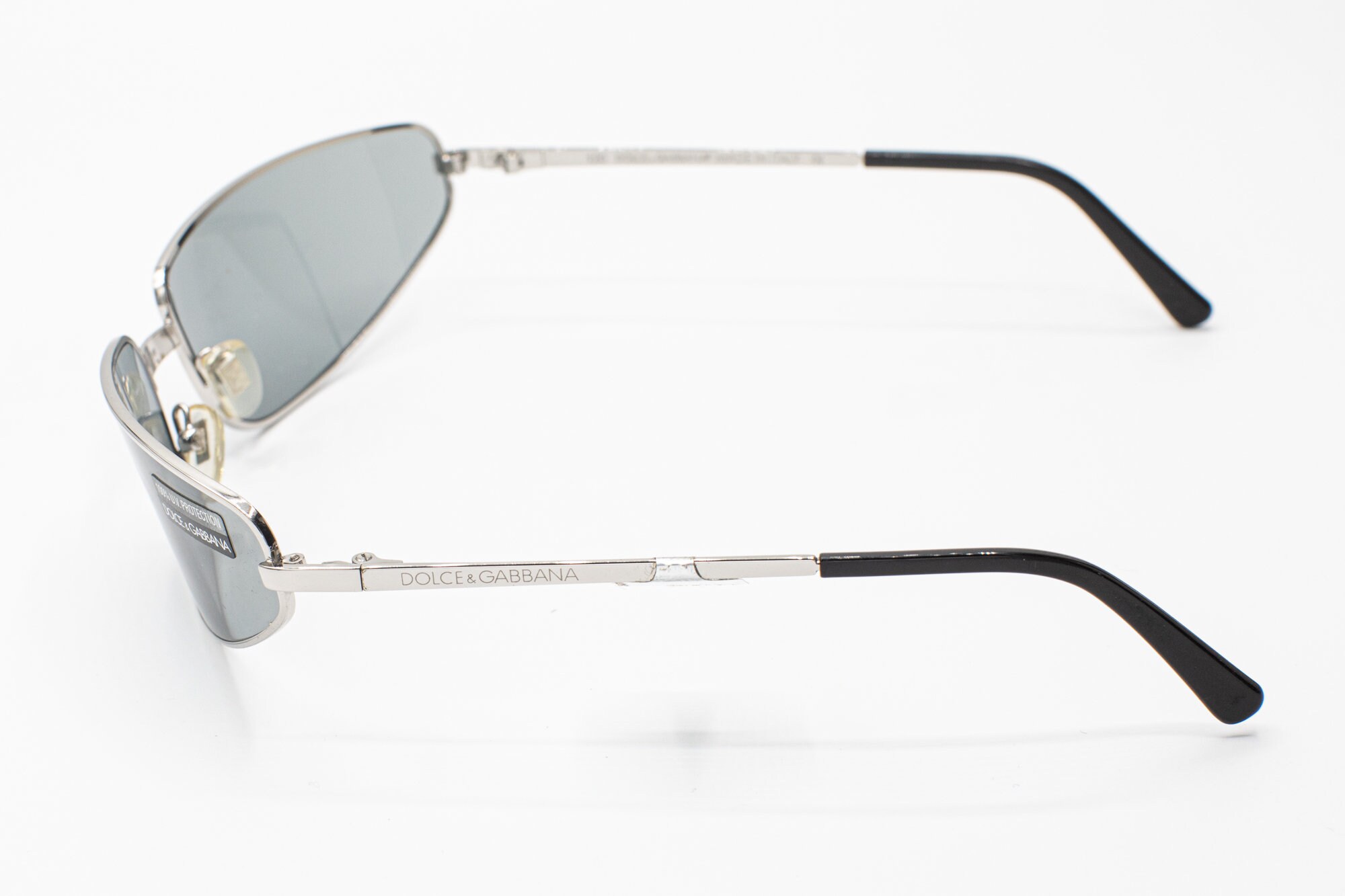 Vintage Dolce & Gabbana grey wrap around sunglasses. ?️ D&G (Dolce & Gabbana) Vintage Shield ?️410 ლარი  main image 4