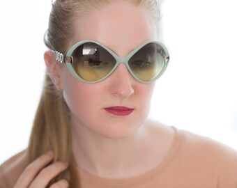 Gafas de sol Moschino mujer años 2000 verdes M3708s
