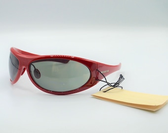 2000s Armani men&#39;s sunglasses 514 oval wide vintage wraparound