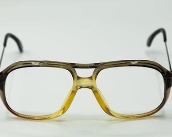 1980s Marwitz vintage double bridge eyeglasses yellow 2021