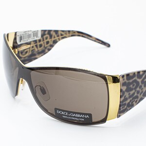 Dolce & Gabbana leopard shield sunglasses 2000s vintage DG2019 image 9