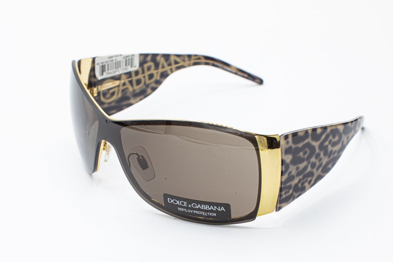 Dolce & Gabbana leopard shield sunglasses 2000s vintage DG2019 image 9