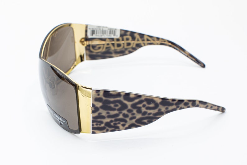 Dolce & Gabbana leopard shield sunglasses 2000s vintage DG2019 image 6